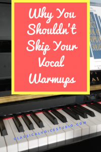 You shouldn't skip vocal warm-ups. Warm-ups are the best way to build your vocal technique. Classical singing is developed practicing vocal warm-ups. #singingtips #practicing #vocaltechnique #singing